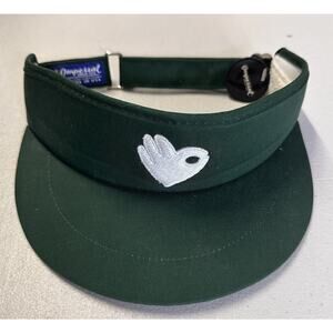 Imperial Visor Golf OK Hand Gesture Embroidered Green Made In USA New